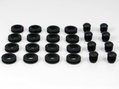 12MM GROMMET AND END CAP SET