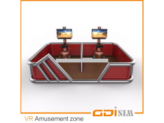 VR Play ground with fence / virtual reality experience zone sightseeing simulator