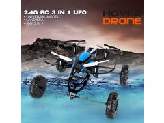 3-In-1 RC Quadcopter also Swims & Drives