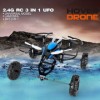 3-In-1 RC Quadcopter also Swims & Drives