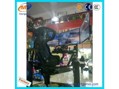 2016 hot sale all motion game machine 8D racing car flight simulator 1/2/3 screen Factory