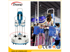 ZHUOYUAN Virtual Reality Amusement Game Machine 9D VR Standing Up Flight simulator For Sale