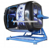 360 degree flight simulator with flying game and driving game machine