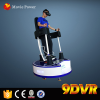 9d vr standing up simulator with 1 seat with flight simulator motion platform