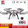 Drone For Syma X8G 2.4G 4ch 6 axis with 8MP Wide Angle Hd Camera RC drone