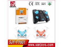 FY601 mini drone with hover function usb charging blue/orange