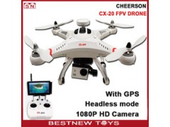 CHEERSON headless mode cx-20 auto-pathfinder drone with gps camera