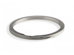 Bore and shaft spiral retaining ring