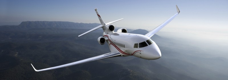 Dassault Falcon 7X in flight