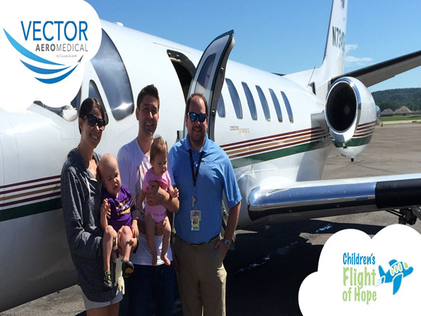 Help a Sick Child Reach Life-Changing Medical Care with Children's Flight of Hope and Vector AeroMedical