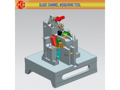 Aviation engine blade channel measuring tool